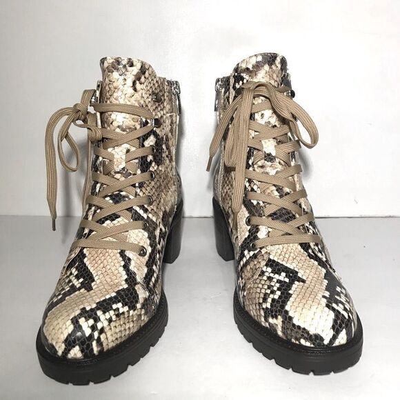 Vince Camuto Suede Leather Lace-Up Ankle Boots - Picture 4 of 7